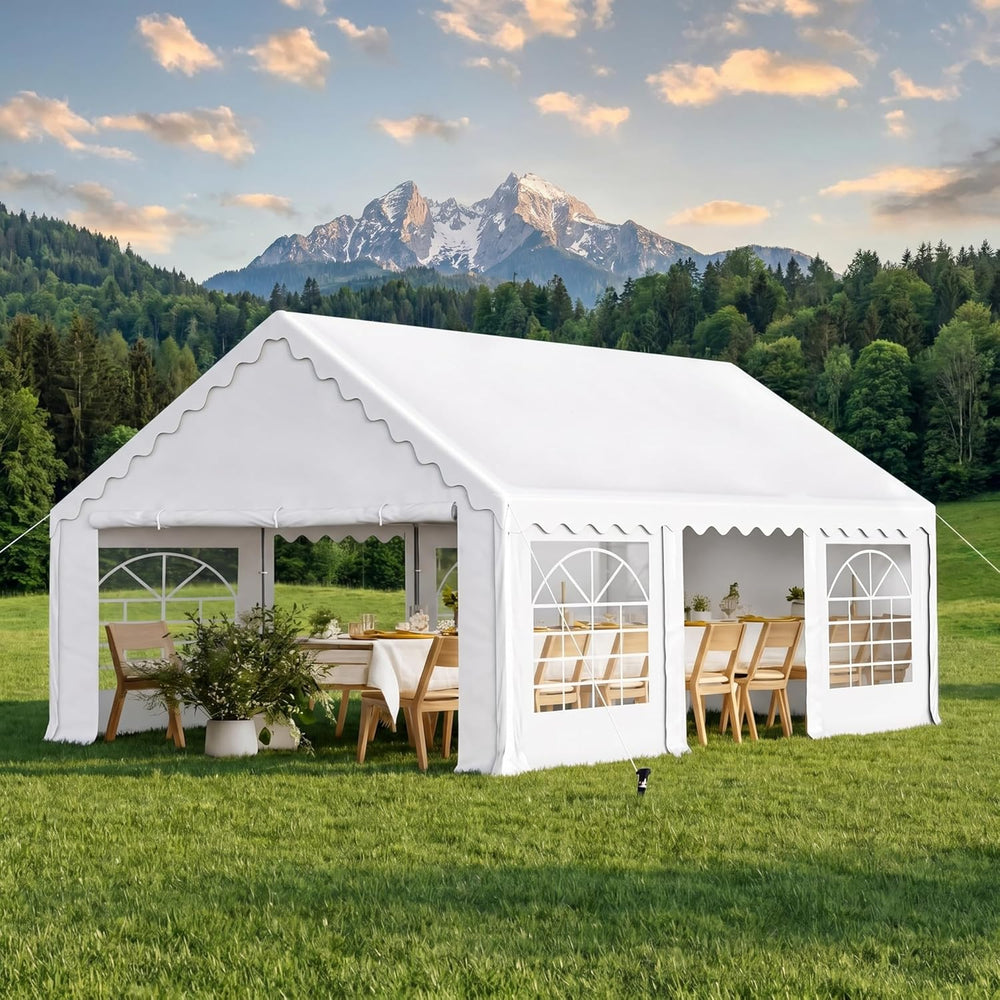 PHI VILLA Party Tent 16x20ft, Heavy Duty Wedding Events Tents for Parties