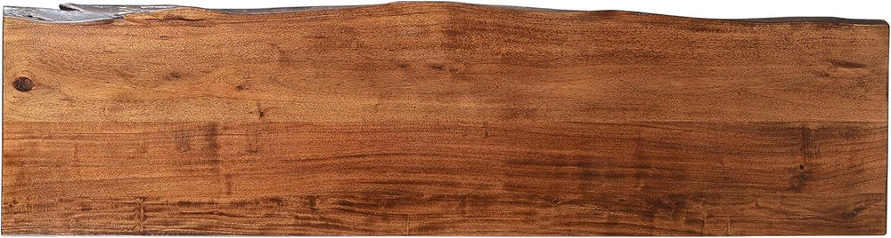 Jofran Nature's Edge 72" Farmhouse Dining Table - Solid Wood Counter...
