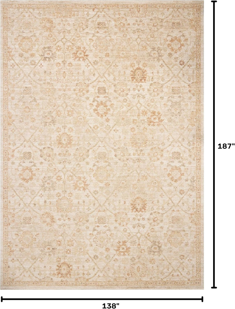 Loloi Chris Loves Julia Palma Natural/Spice 11'-6" x 15'-7"...