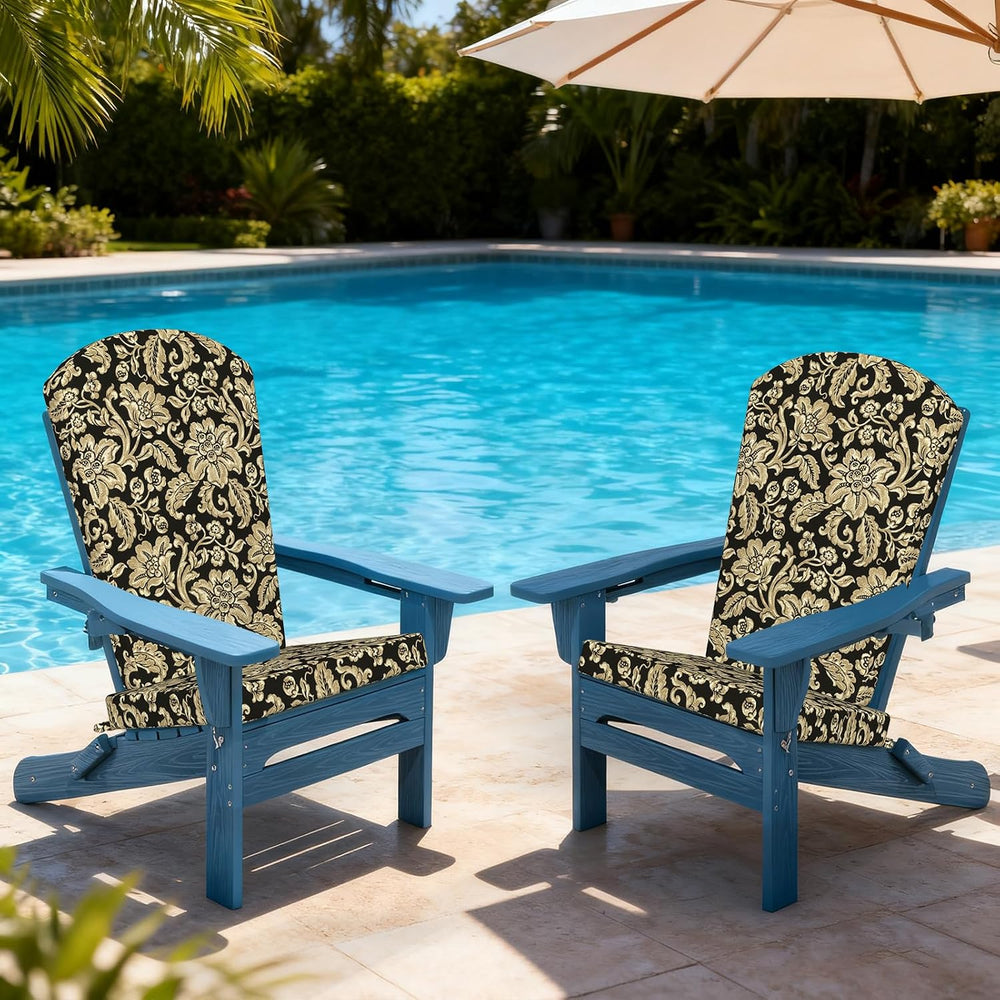 LVTXIII Adirondack Chair Cushions 48x20x2.5 Inch, Water Repellent, Fade Resis...