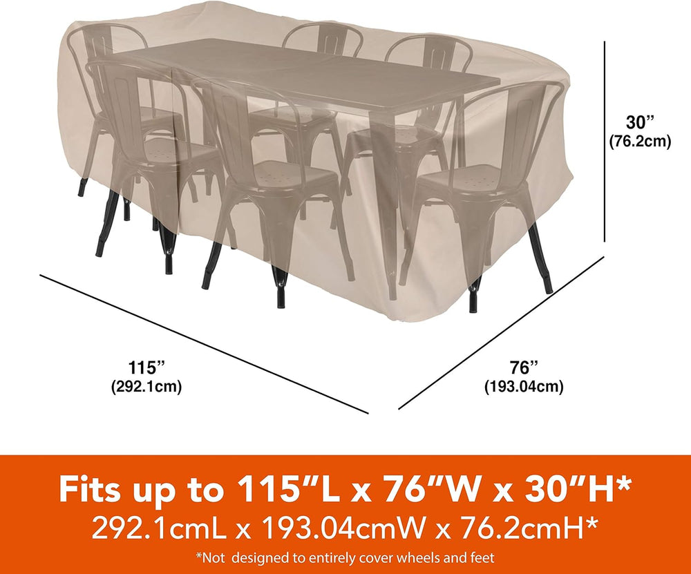 Modern Leisure 8576A Patio Table and Chairs Cover, Outdoor Furniture Set Cove...