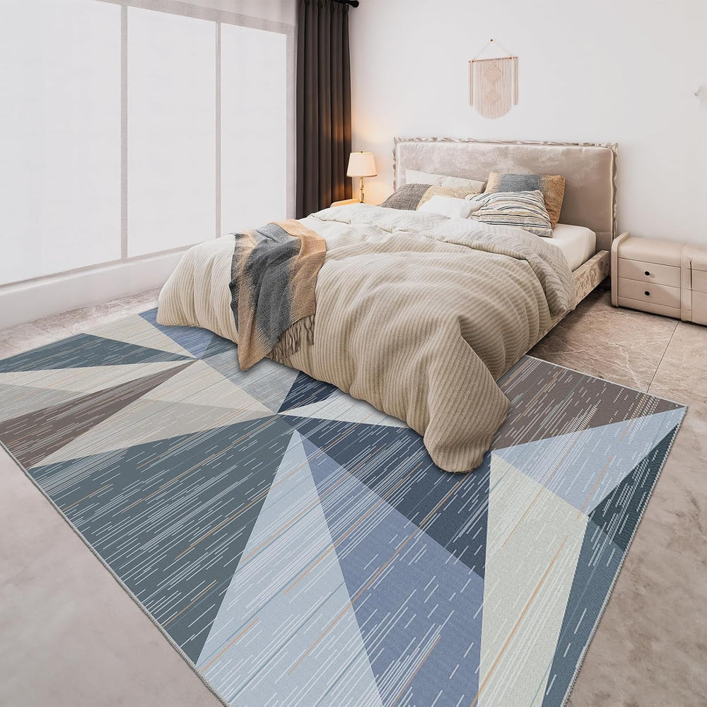 HOMFINE Washable Modern Area Rug - Geometric Style 5x7 Rugs for Living Room, ...