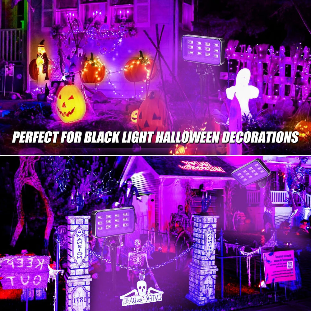 36W Halloween Black Light Spotlight Outdoor - High Power LED Outdoor Black Li...