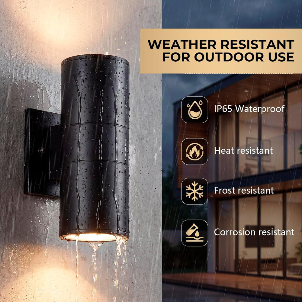 Outdoor Wall Lights,Up and Down Waterproof Exterior Wall Sconces