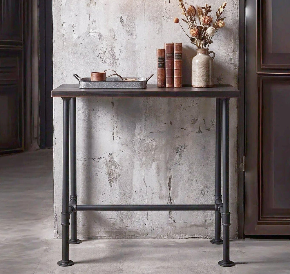 DIY Industrial Design Pipe Dining Table Casual Pub BAR Laptop Table Modern St...