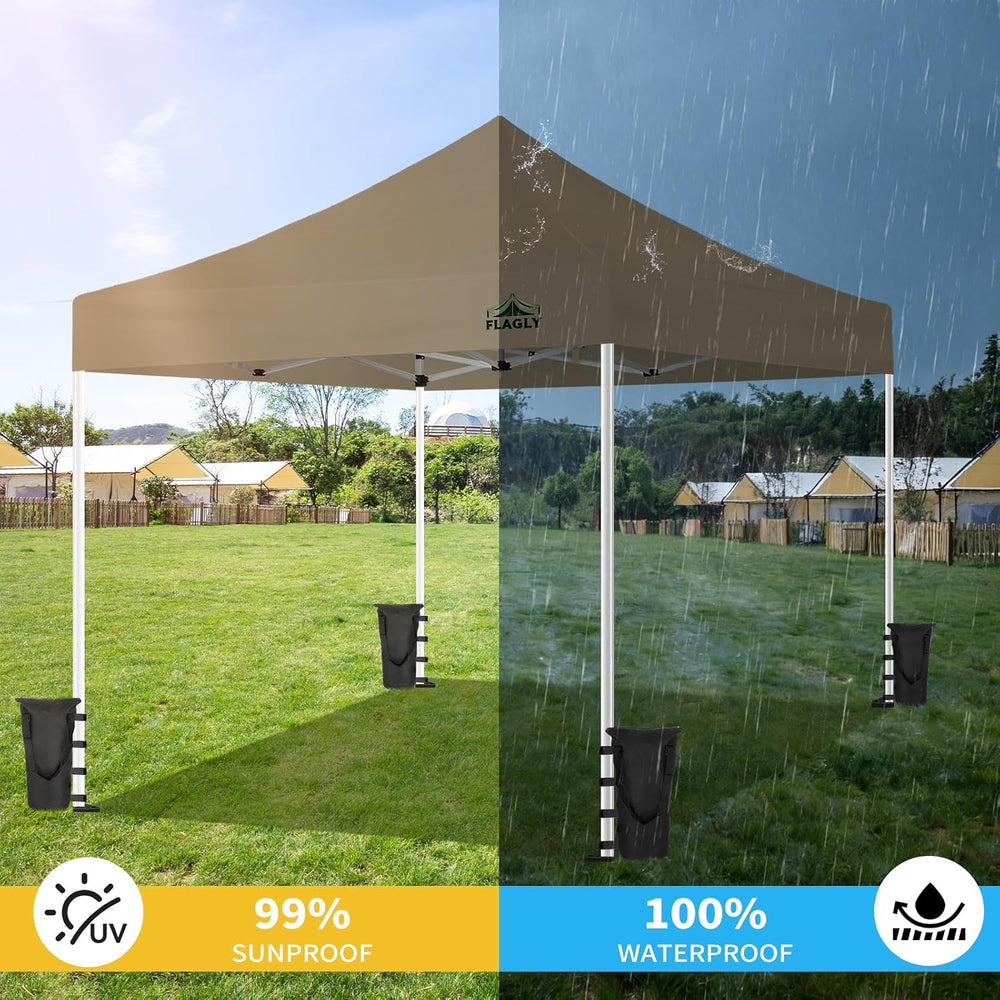 Canopy Replacement Top for 10x10ft Pop Up Canopy Tent Waterproof Durable Cove...
