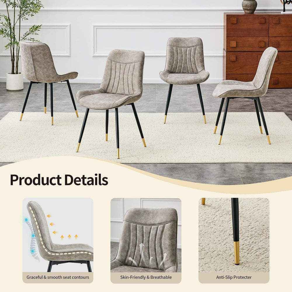 7 Piece Dining Table Set,63" Sintered Stone Table Set for 6,Rectangular ...