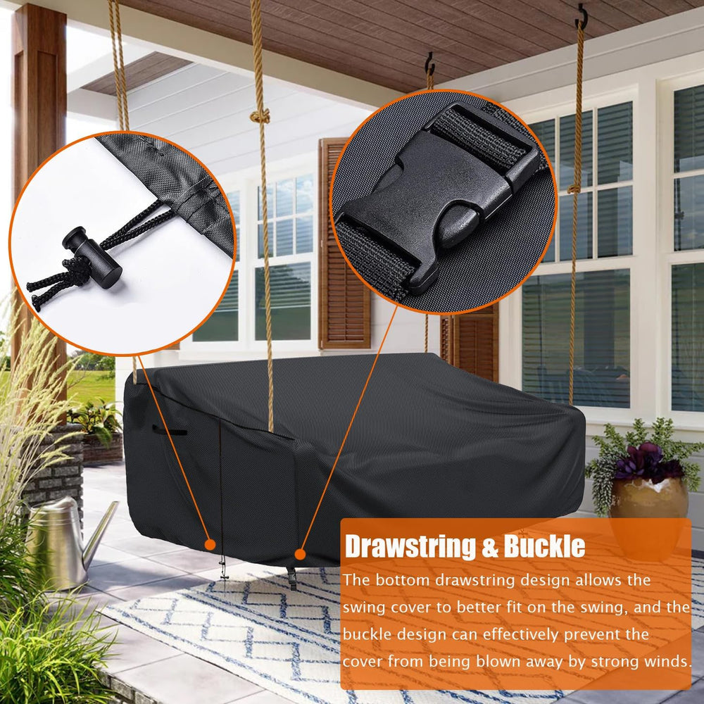 Porch Swing Cover Waterproof Outdoor Hanging Swing Cover Tear resistant All W...