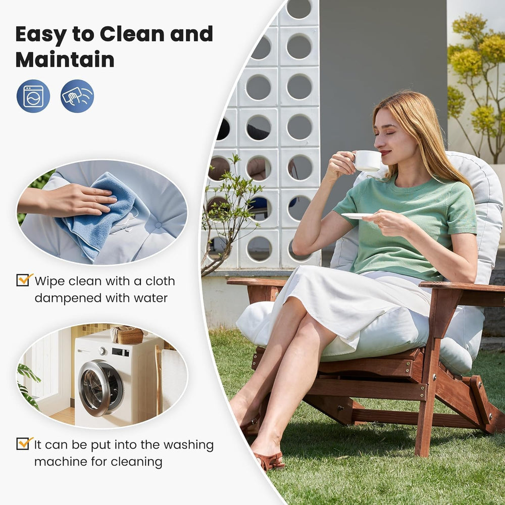 Amopatio Outdoor Adirondack Chair Cushions Set of 2