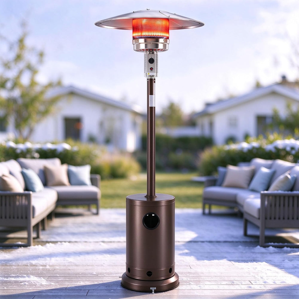 Sweetcrispy 48,000 BTU Patio Heaters for Outdoor Use with Wheels