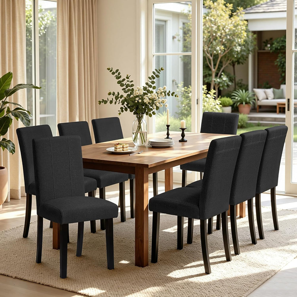 HOMYZOO Dining Chairs Set of 8, Upholstered Dining Room Chairs with Padded Se...