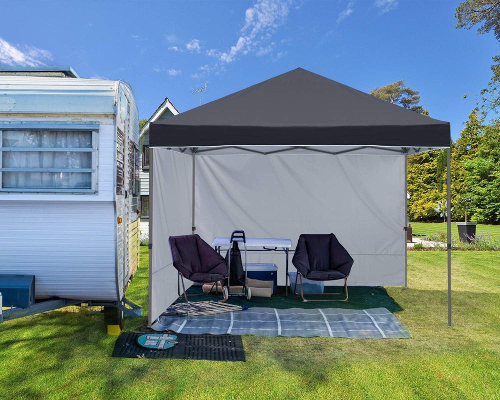 ABCCANOPY Easy Pop up Canopy Tent with 2 Sidewalls for Outdoor Sun Blocking o...