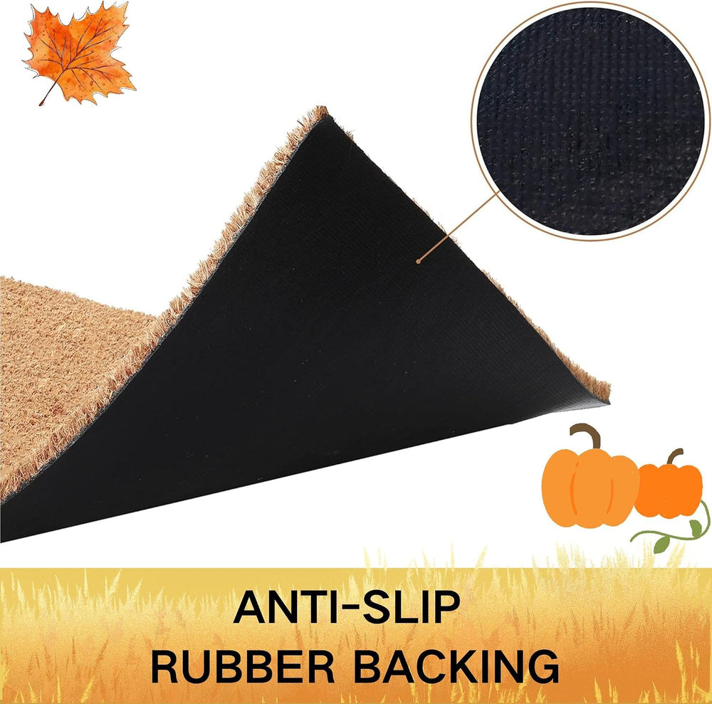 Fall Door Mat Combo Set, Welcome Coco Coir Welcome Mat + 28" x 43" ...