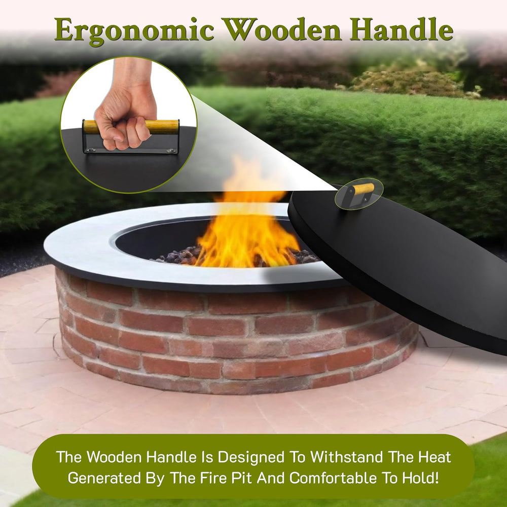 FEBTECH - Fire Pit Lid 38 Inch - Powder Coated 16 Gauge