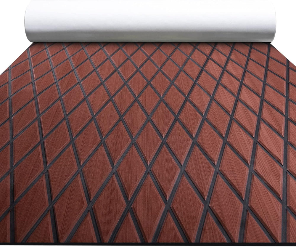 FOCEAN Boat Flooring EVA Foam Boat Decking Diamond Pattern Marine Mat Sheet