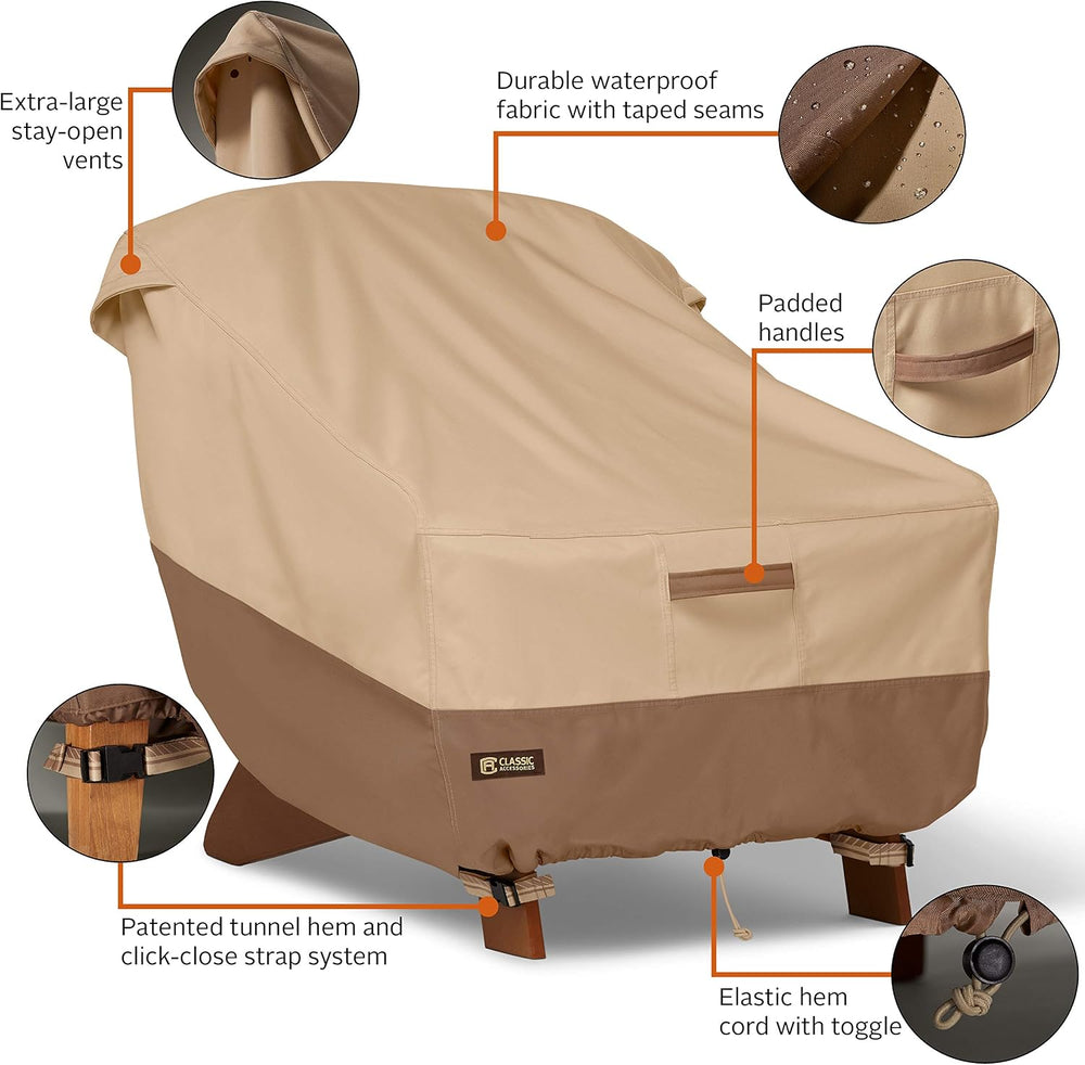Classic Accessories Veranda's Best Waterproof Adirondack Patio Chair Cove...