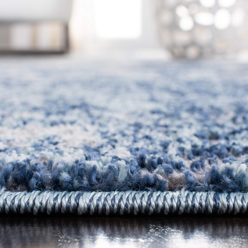 SAFAVIEH Aston Collection Area Rug - 10' x 14', Navy & Grey, Mode...