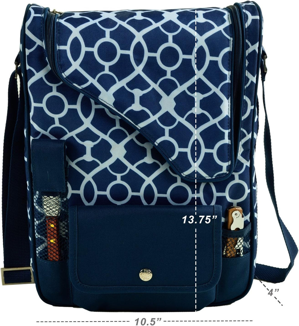 Picnic at Ascot Original Insulated Wine and Cheese Cooler Bag - Designed, Ass...