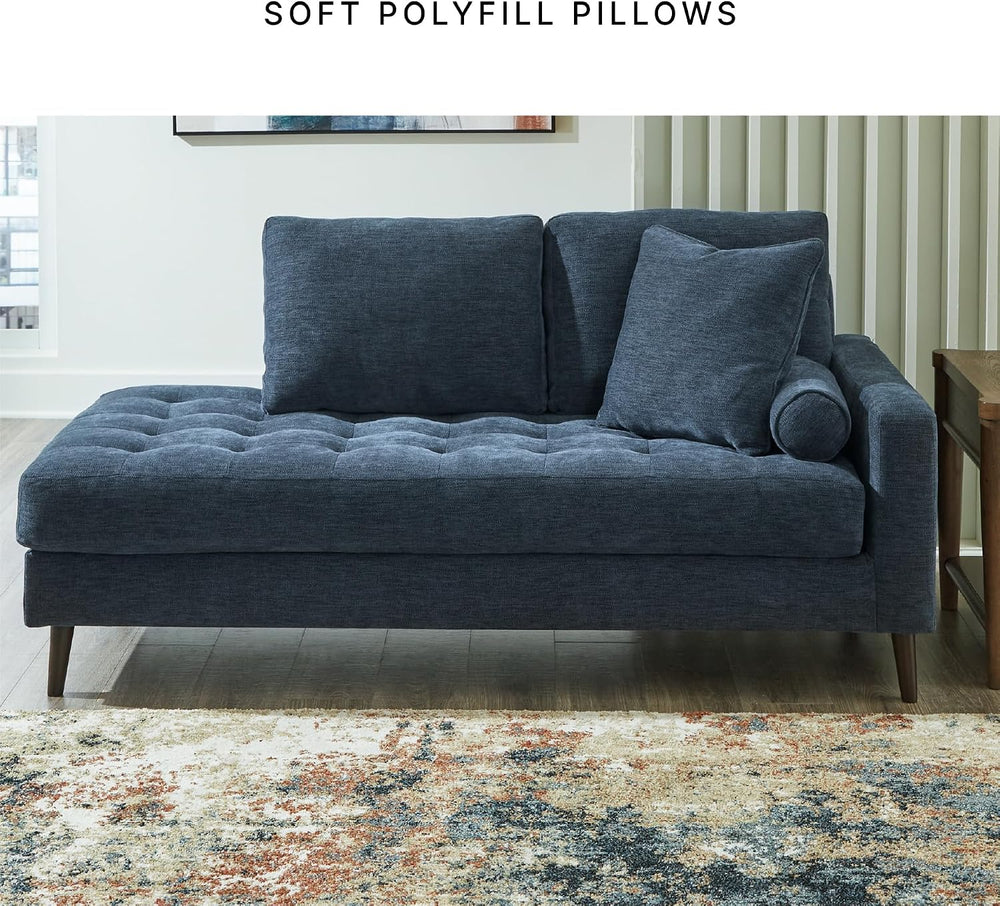 Signature Design by Ashley Bixler Mid-Century Modern Tufted Right-arm Facing ...