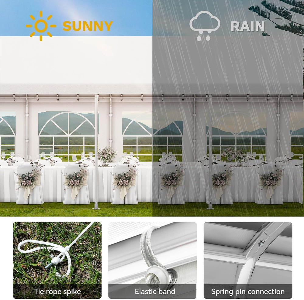 YITAHOME 16x32FT Party Tent Heavy Duty PVC Wedding Event Shelters