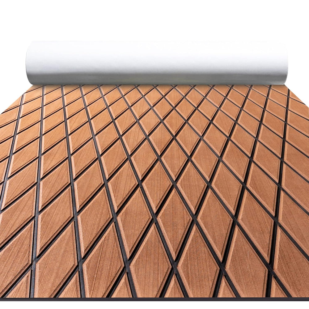 FOCEAN Boat Flooring EVA Foam Boat Decking Marine Mat Non-Slip Self-Adhesive ...