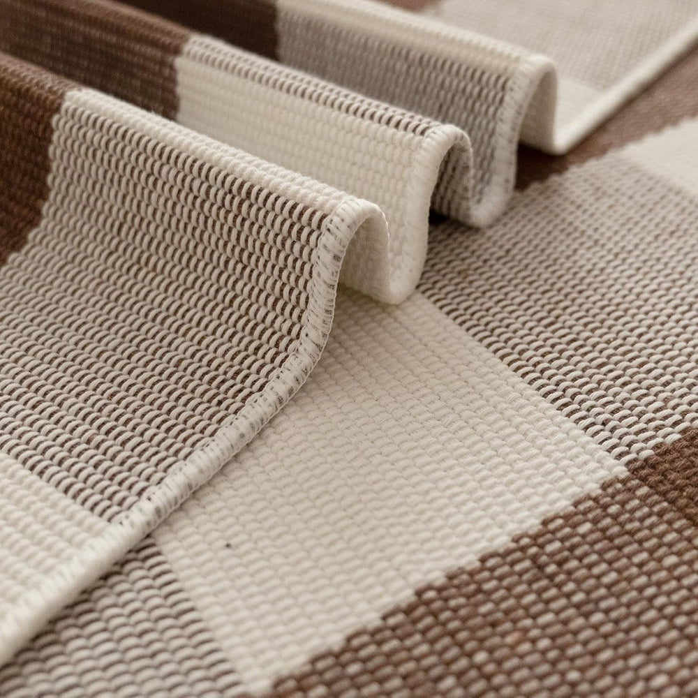 Fall Door Mat 3'x5'Brown and White Buffalo Plaid Rug Fall Front Porch...