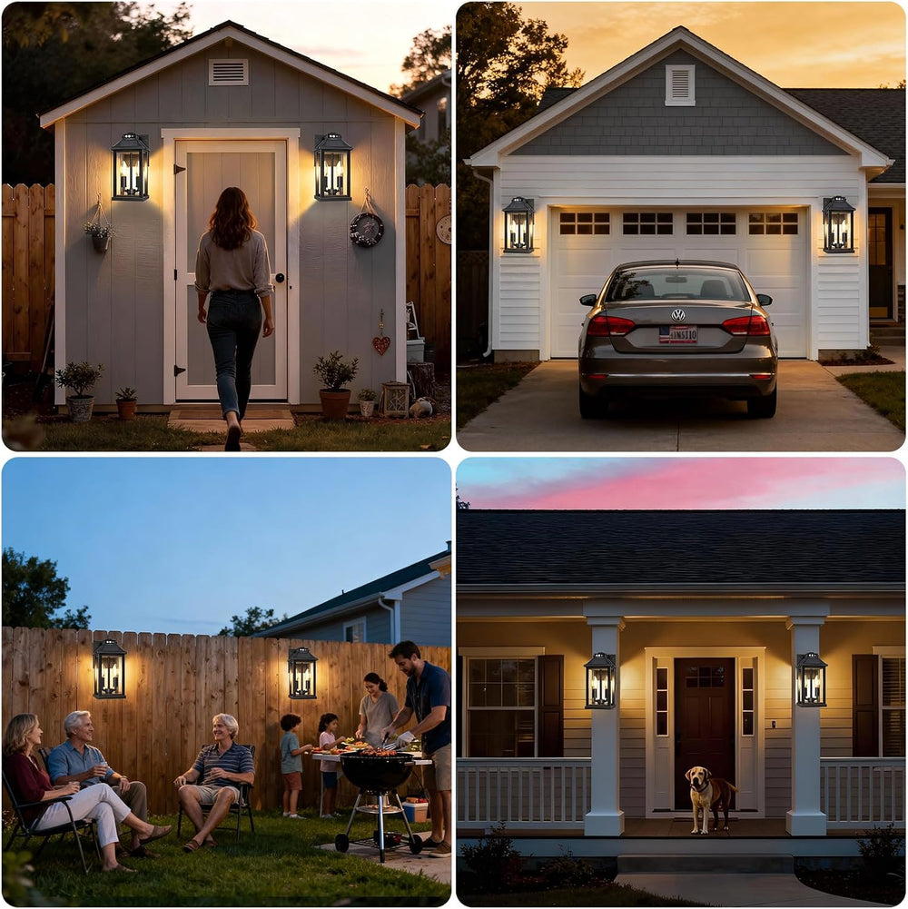 Solar Wall Lights Outdoor with 3 Lighting Modes & Motion Sensor, Outdoor ...