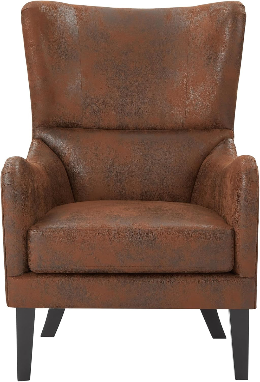 Mid-Century Modern Wingback Chairs Set of 2, Accent Club Chair with Nailhead ...