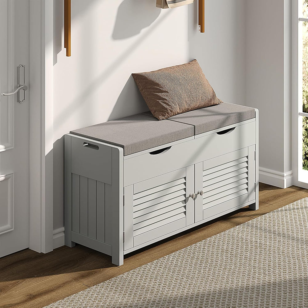 ChooChoo Shoe Storage Bench with Lift Top Storage & Cushioned Seats