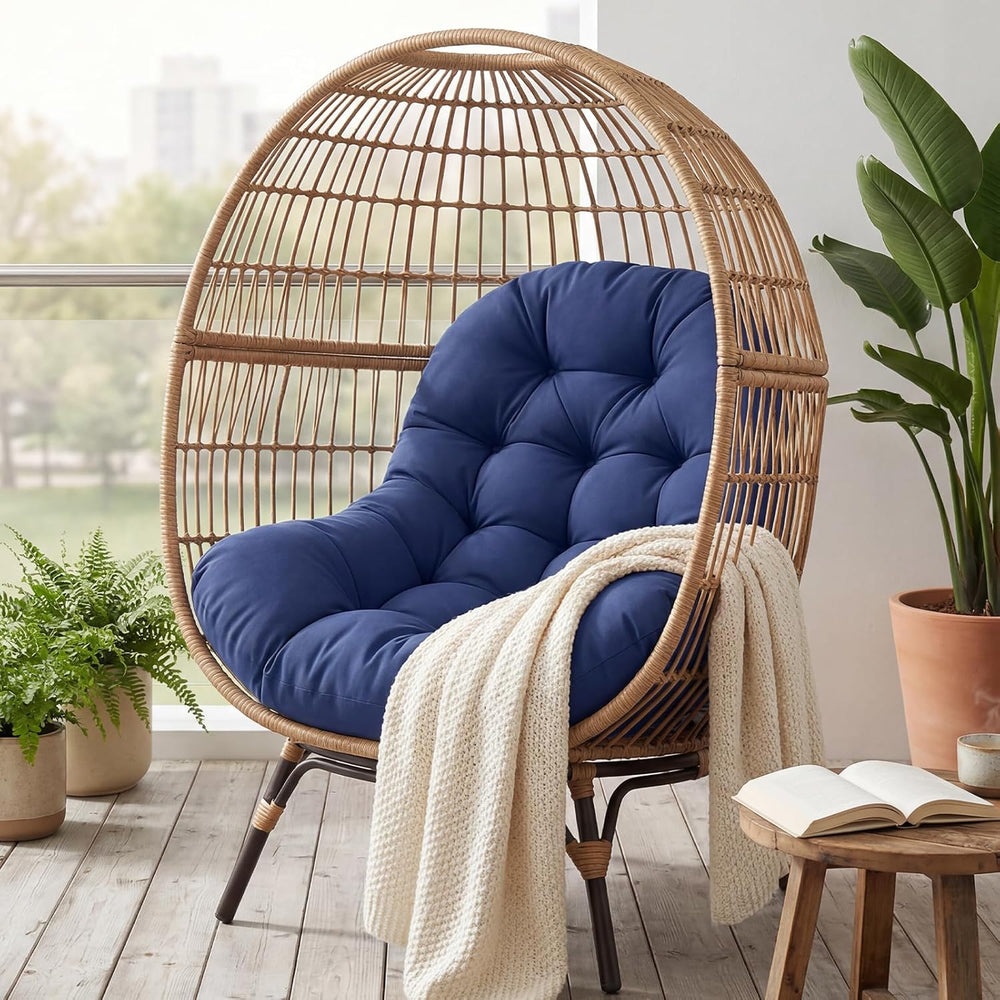 Outdoor Egg Chair Cushion Replacement, Waterproof Hanging Chair Cushion with ...