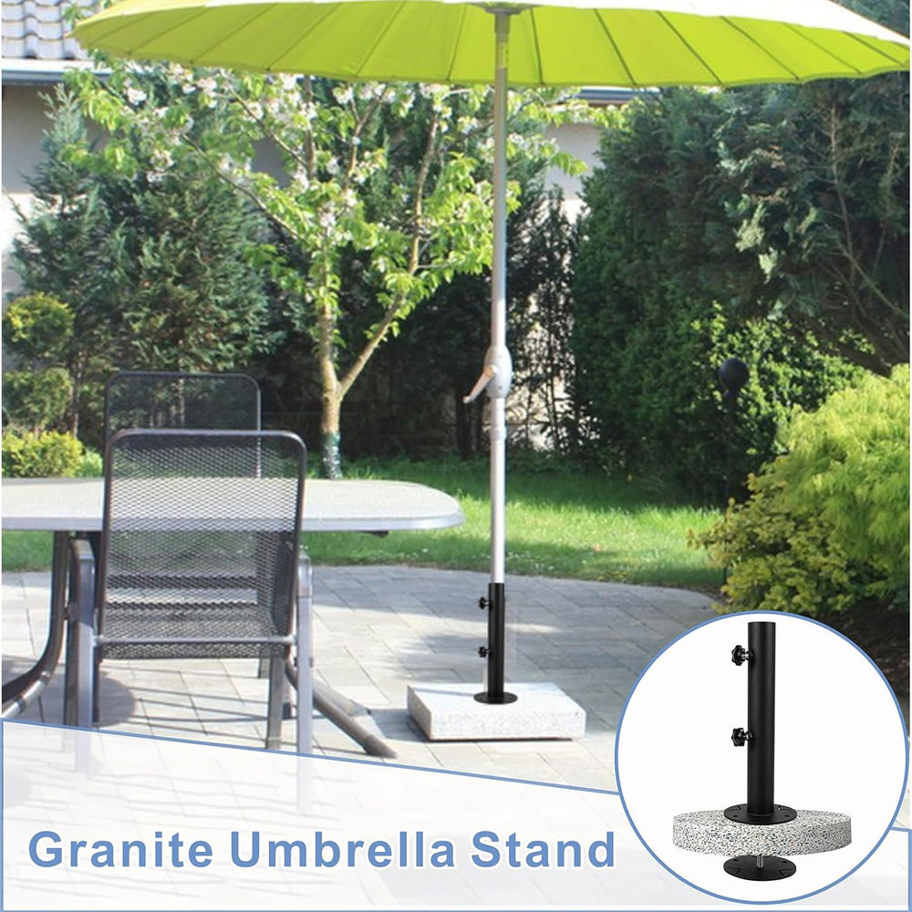 Patio Umbrella Stand Base, Heavy Duty Outdoor Umbrella Holder, Metal Grass Um...