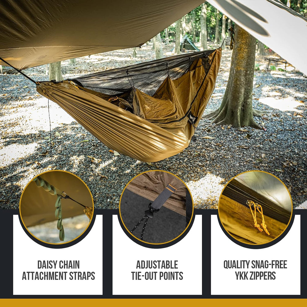 OneTigris KOMPOUND Camping Hammock with Net & Inner Thermal Layer