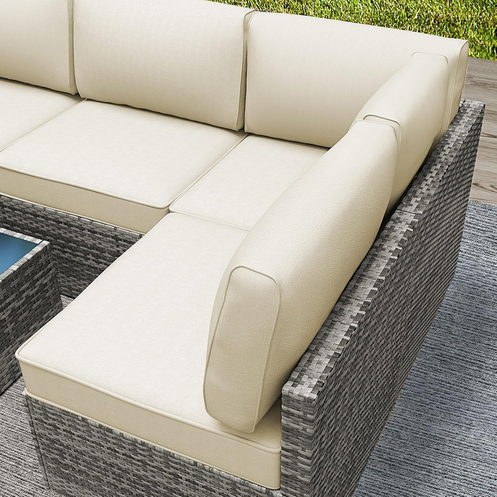 Outdoor Replacement Cushions for Patio Furniture,Water-Resistant Sofa Cushion...