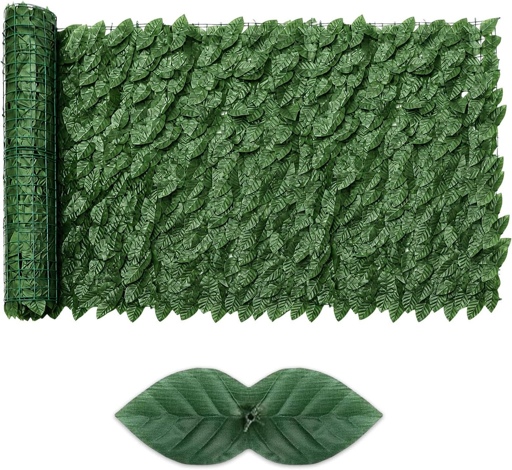 Artificial Ivy Privacy Fence Screen,39.4" X 236" UV-Anti Fake Leave...