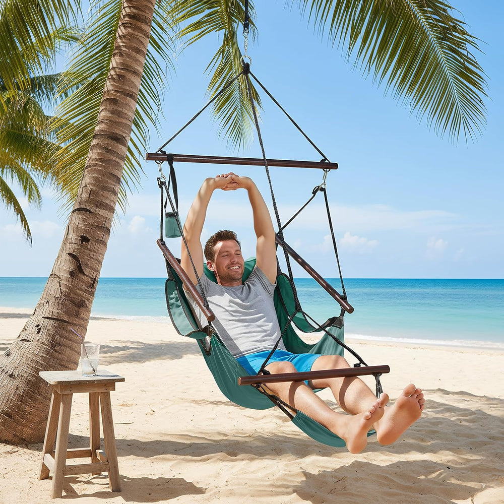 ONCLOUD Upgraded Unique Hammock Sky Chair, Air Deluxe Hanging Swing Seat with...
