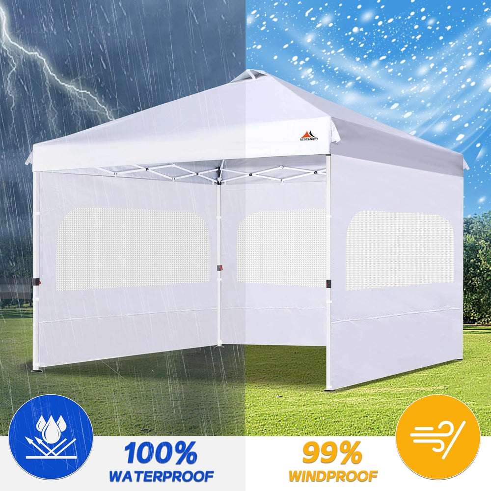 SCOCANOPY Sidewall for 12x12 Canopy Frame with Mesh Window and Zipper, 3 Piec...