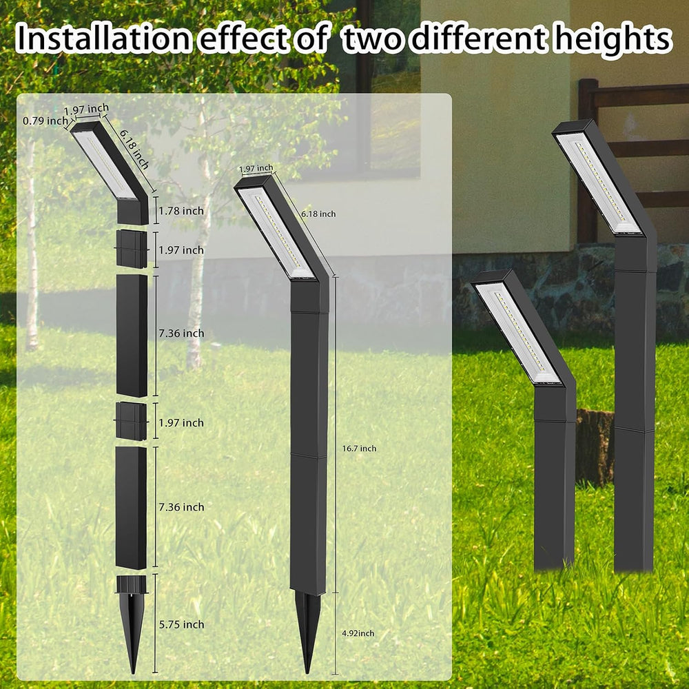 Solar Outdoor Pathway Lights, IP65 Waterproof, Landscape Lights, 4 Pack