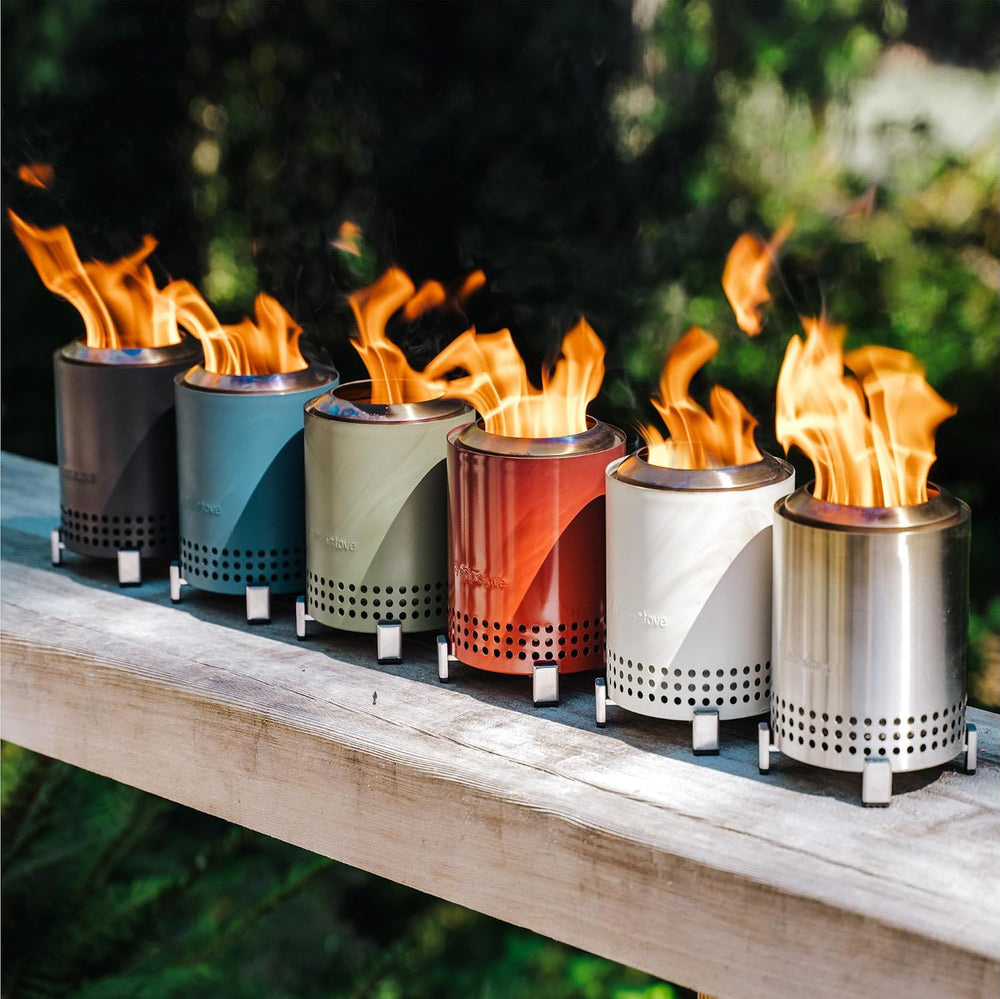 Solo Stove Mesa, 5.1 Inch Tabletop Fire Pit with Stand - Smokeless, Stainless...