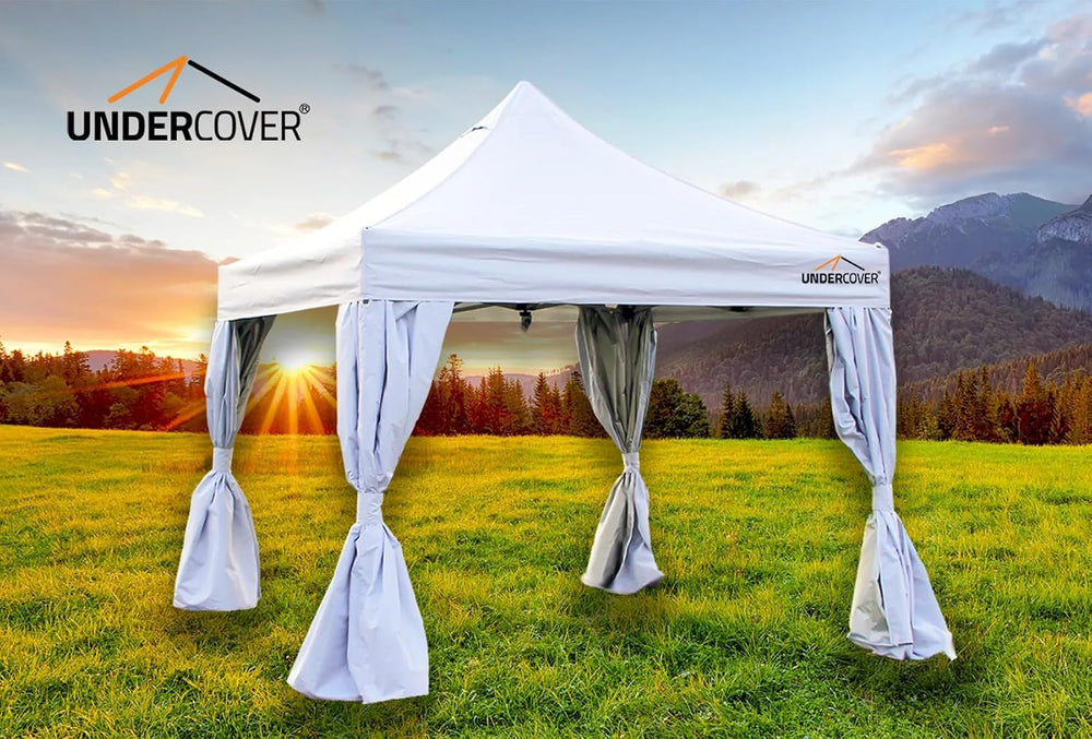 Undercover X2 10x10 Premium Commercial Canopy Tent, White
