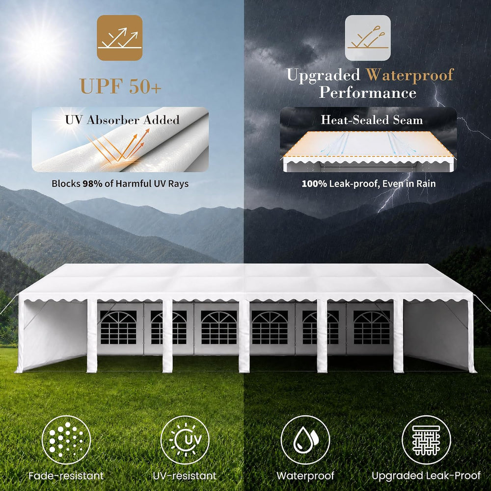 Sophia & William 20x40 Party Tents, Heavy Duty Event Tent for Parties