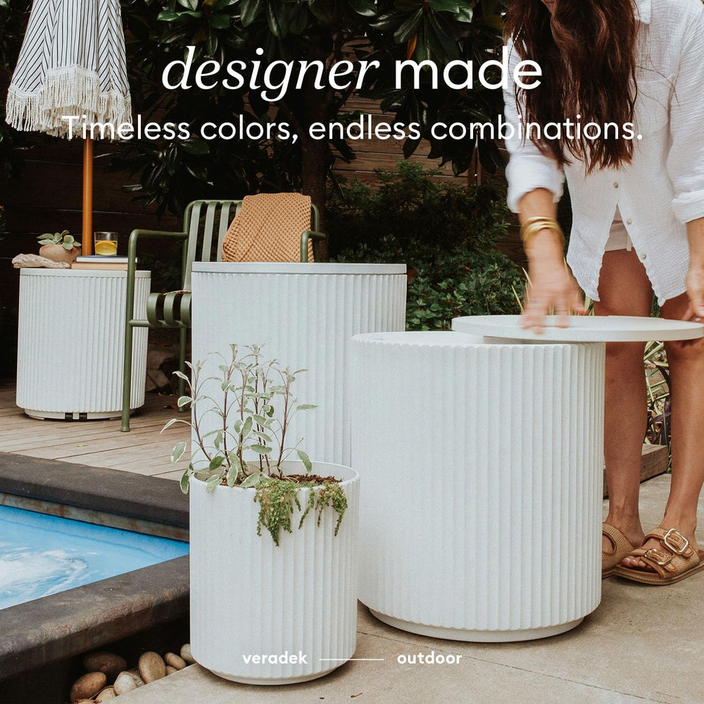 Veradek Cooler Side Table - Outdoor Cooler Table and Ice Chest