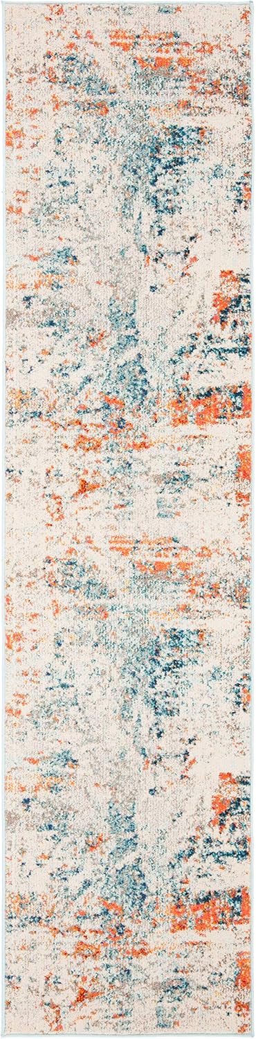 SAFAVIEH Madison Collection Runner Rug - 2'2" x 16', Cream &...