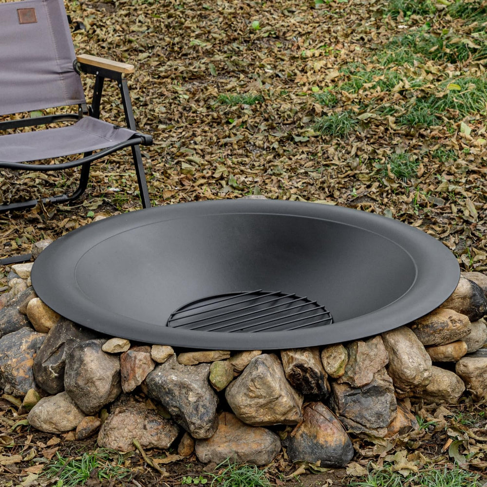 OutVue 35 inch Steel Fire Pit Bowl for DIY or Replacement Existing Fire Pit