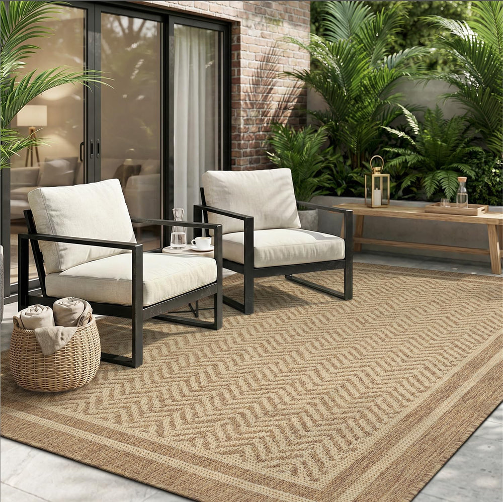 MontVoo-Outdoor Rug-Patio Rug 4x6 Polypropylene Indoor Outdoor Rugs Outdoor C...