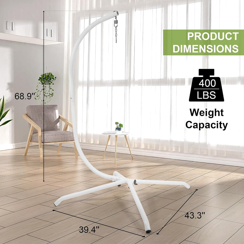 Elevon Hammock Chair Stand Only, Hanging Hammock Swing Stand for Outside with...