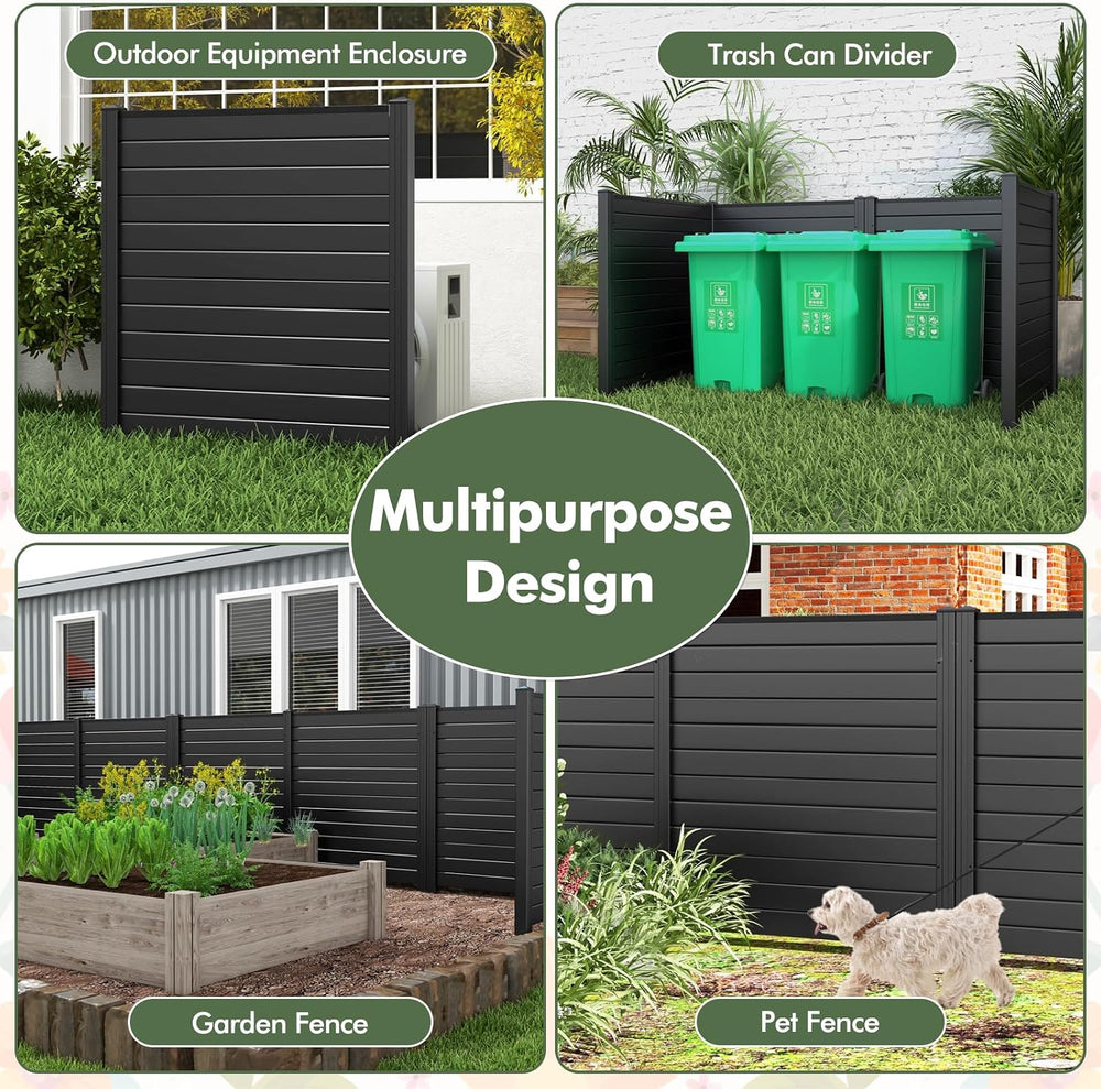 GIANTEX No-Dig Air Conditioner Fence, 2 Panels, 48''W x 48''H...