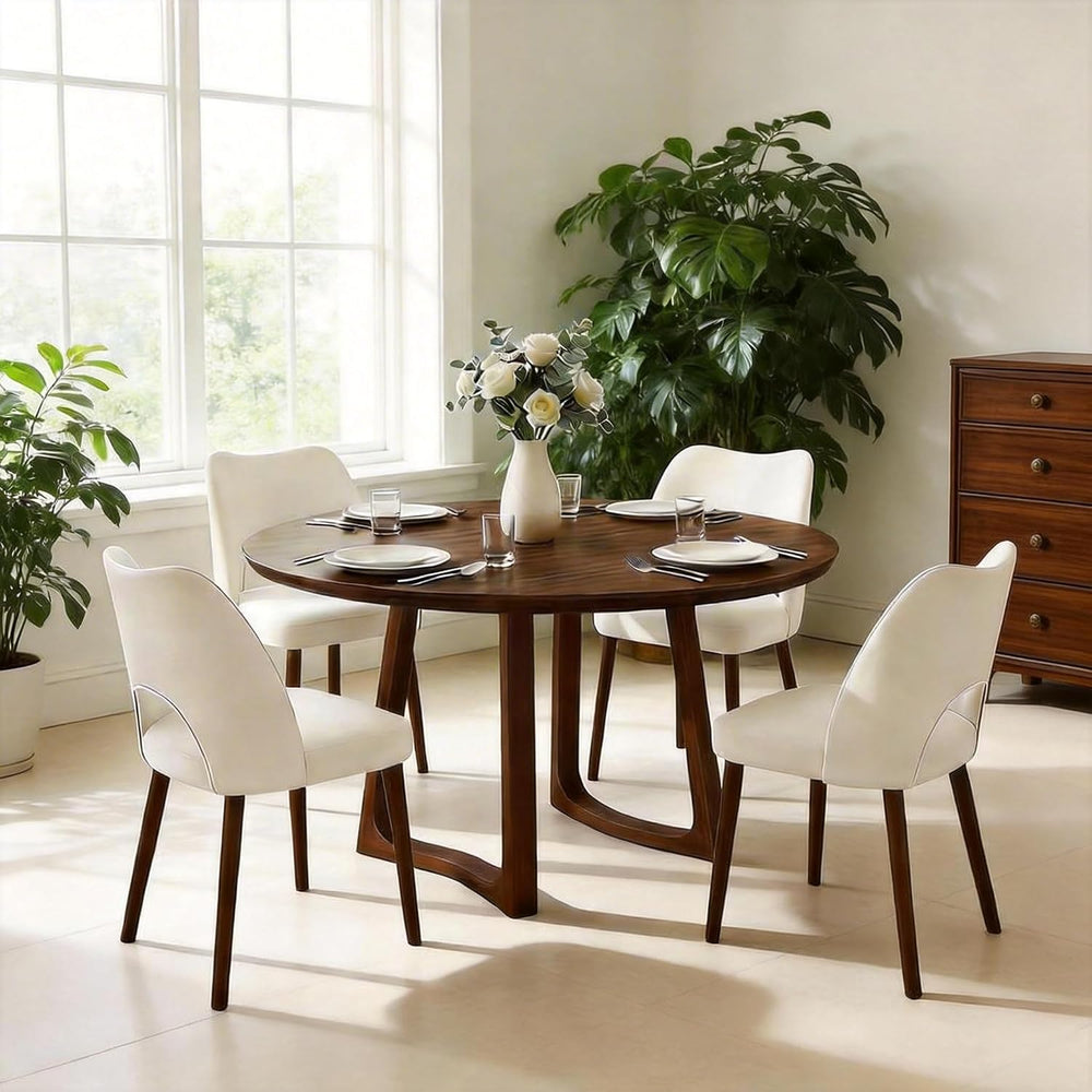 GarveeHome Dining Chairs Set of 4, Modern Hollow Back Dining Room Chair