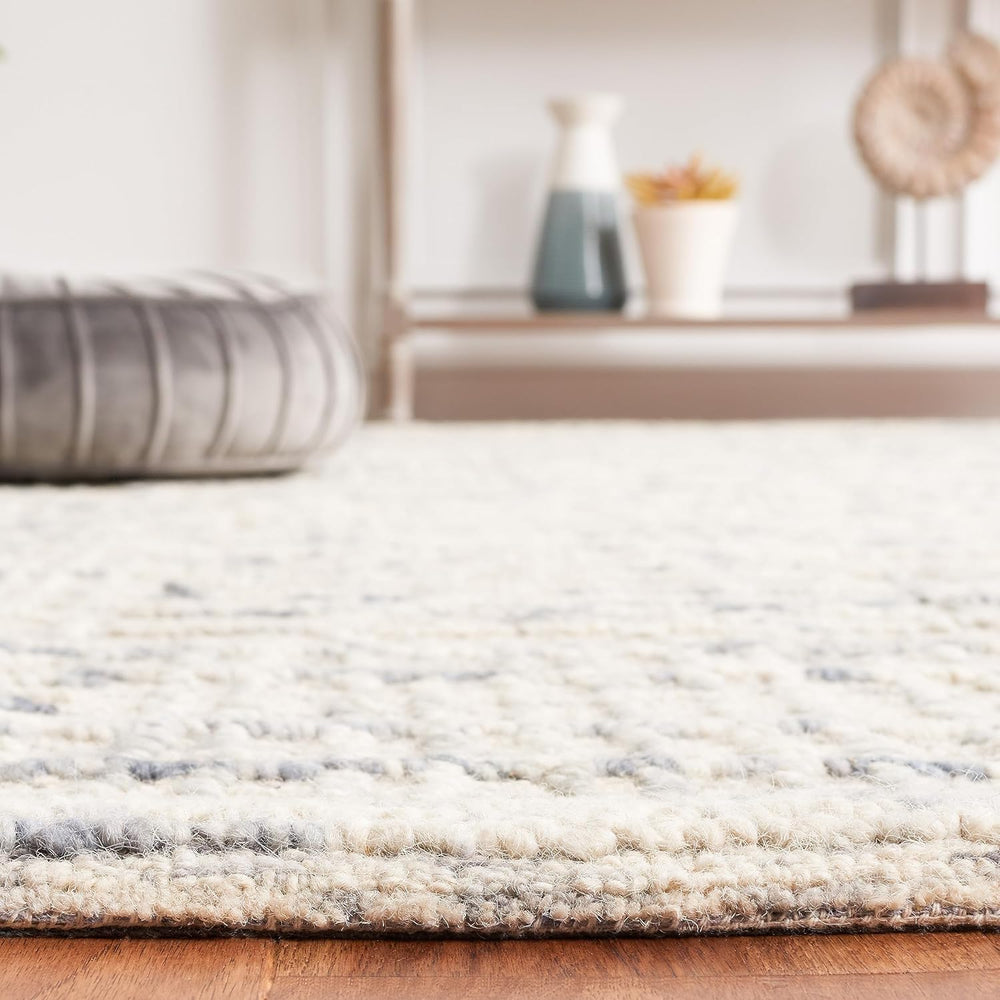 SAFAVIEH Area Rug 8x10 - Abstract Collection - Large - Light Blue & Ivory...
