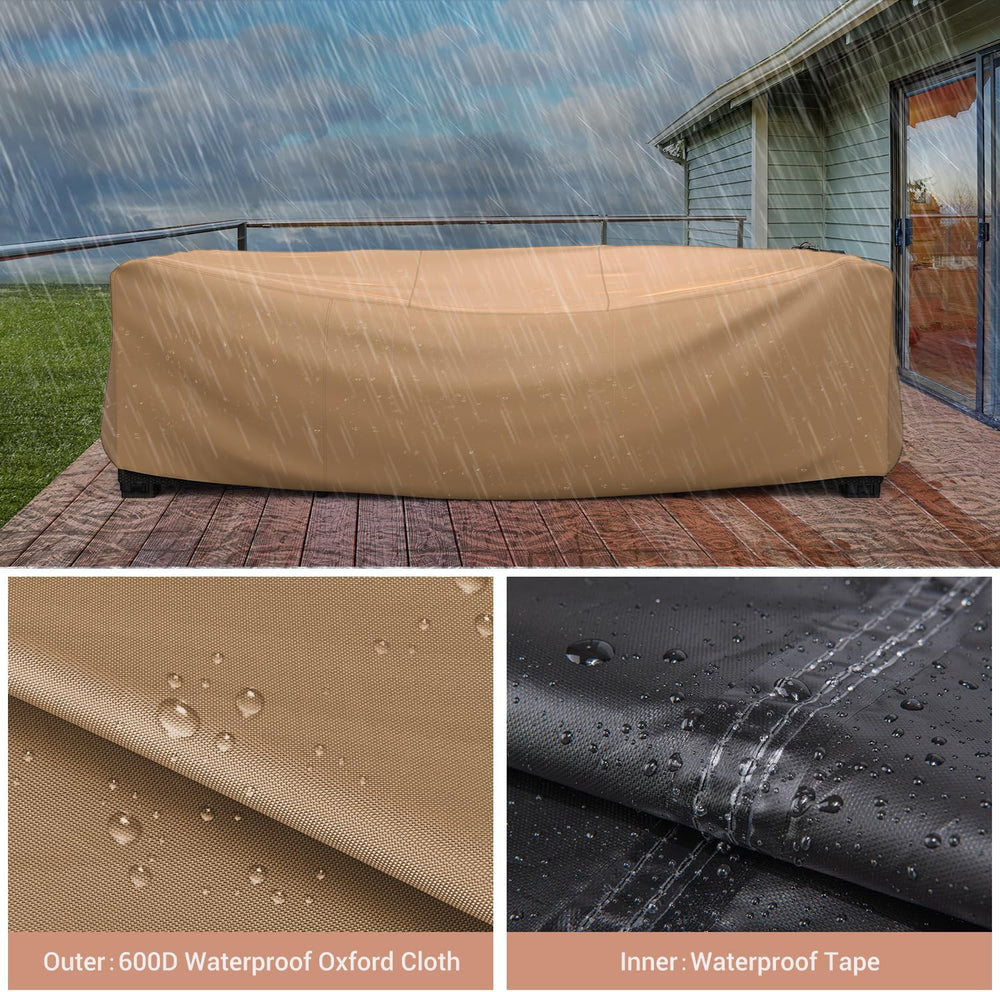 Mrrihand Outdoor Patio Furniture Covers Waterproof 98"Lx78"Wx30&quo...