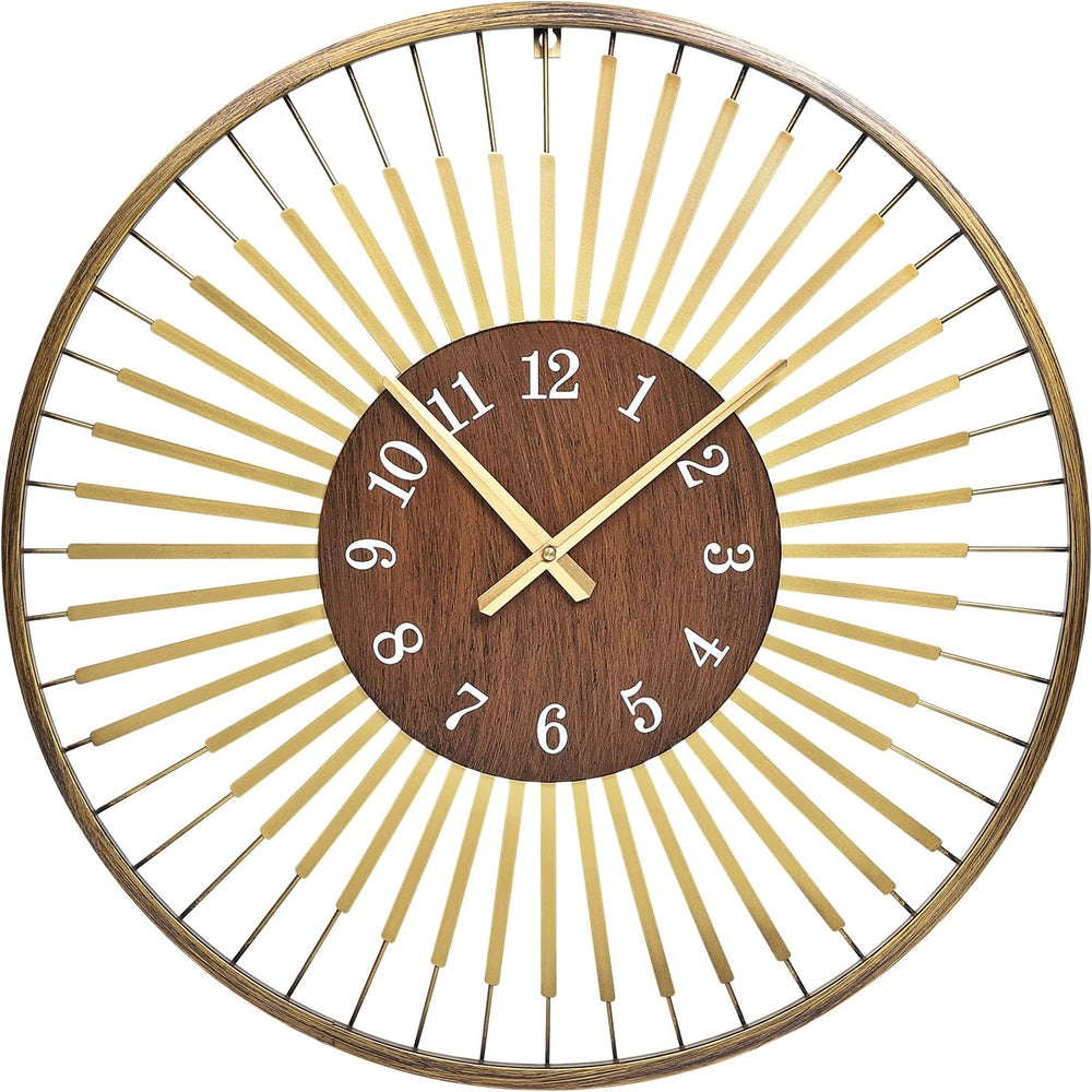 24 Inch Mid-Century Modern Wall Clock